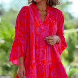 Women's Tunic Dress Tropical Skirt - Summer Vacation Wear
