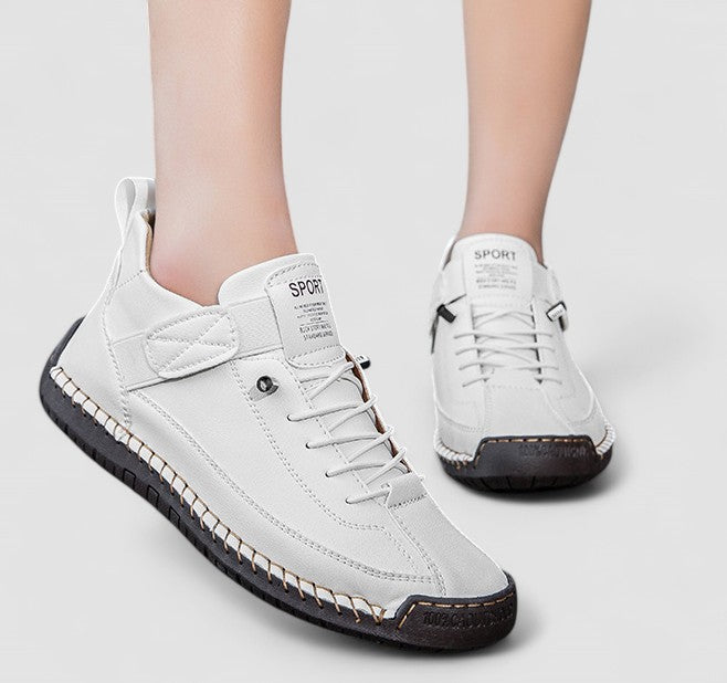 Women's Sneakers Hand Stitched Lace Up - Casual Daily Wear