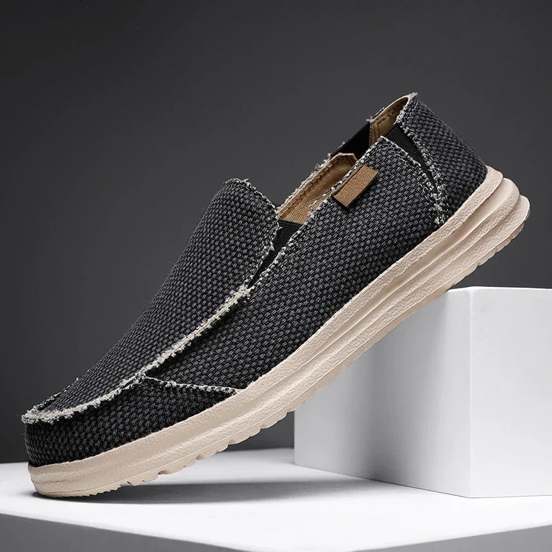 Men's Loafers Woven Texture Frayed Edge - Casual Daily Wear