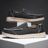 Men's Loafers Woven Texture Frayed Edge - Casual Daily Wear