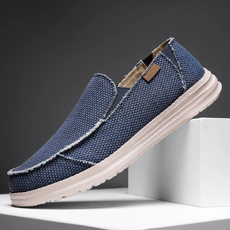 Men's Loafers Woven Texture Frayed Edge - Casual Daily Wear