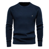 Men's Crewneck Pullover Knit Sleeve - Smart Casual Wear