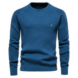 Men's Crewneck Pullover Knit Sleeve - Smart Casual Wear