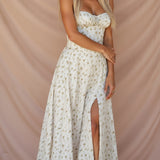 Women's Midi Dress Floral Print - Summer Outing