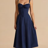 Women's Midi Dress Floral Print - Summer Outing