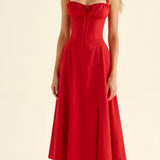 Women's Midi Dress Floral Print - Summer Outing