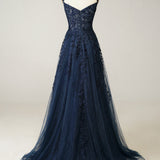 Women's A-Line Ball Gown Floral Lace - Evening Formal Wear