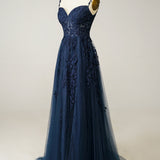 Women's A-Line Ball Gown Floral Lace - Evening Formal Wear