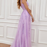 Women's A-Line Ball Gown Floral Lace - Evening Formal Wear