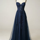 Women's A-Line Ball Gown Floral Lace - Evening Formal Wear