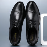 Men's Wingtip Oxfords Lace Up - Formal Office Wear